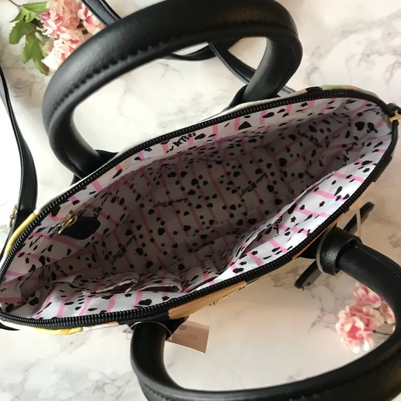 Betsey Johnson Rainbow Panda Satchel Bag - Picture 4 of 6